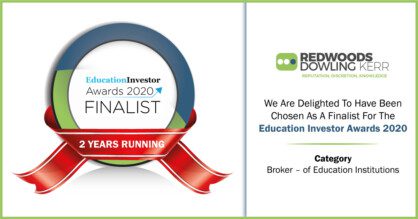 RDK are delighted to be a finalist for the Education Investor Awards 2020