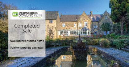 Gwastad Hall Nursing Home sold by Redwoods Dowling Kerr