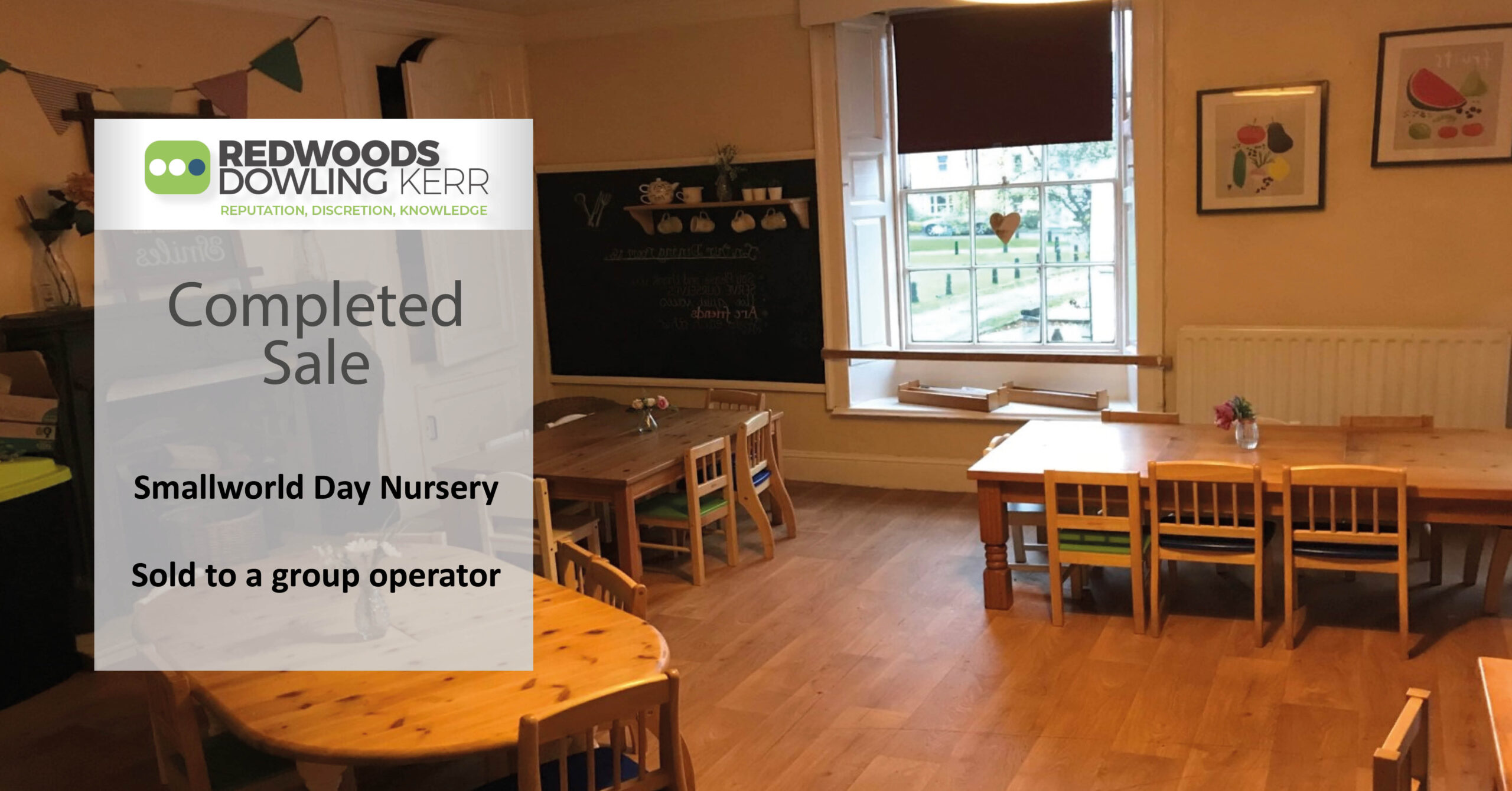 Redwoods Dowling Kerr complete the sale of Smallworld Day Nursery