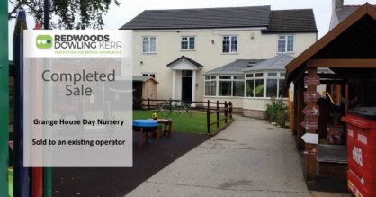 Grange House Day Nursery sold by RDK