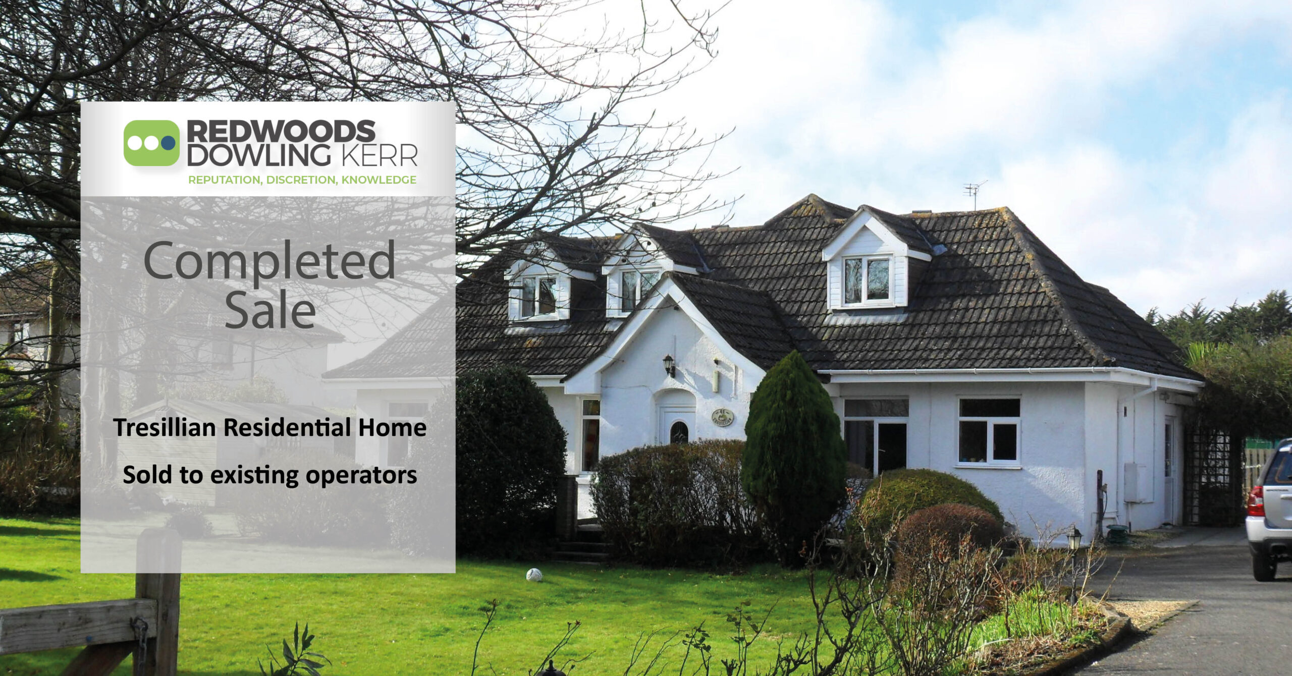 Tresillian Residential Home sold by Redwoods Dowling Kerr