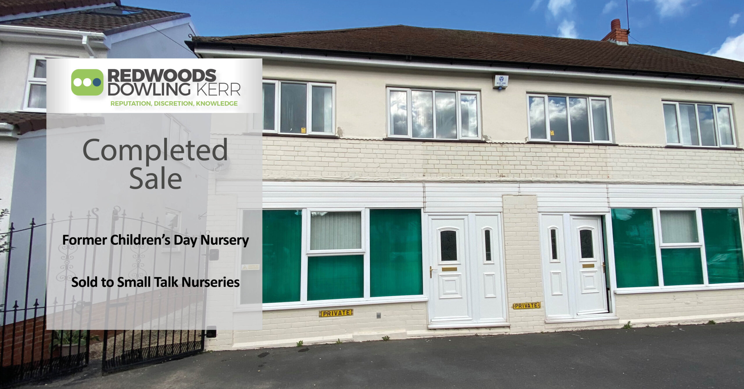 Small Talk Nurseries acquire a former nursery, advised by Redwoods Dowling Kerr
