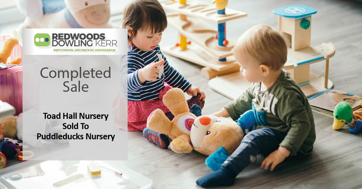 Toad Hall Nursery sold to Puddleducks Nursery and Pre-School