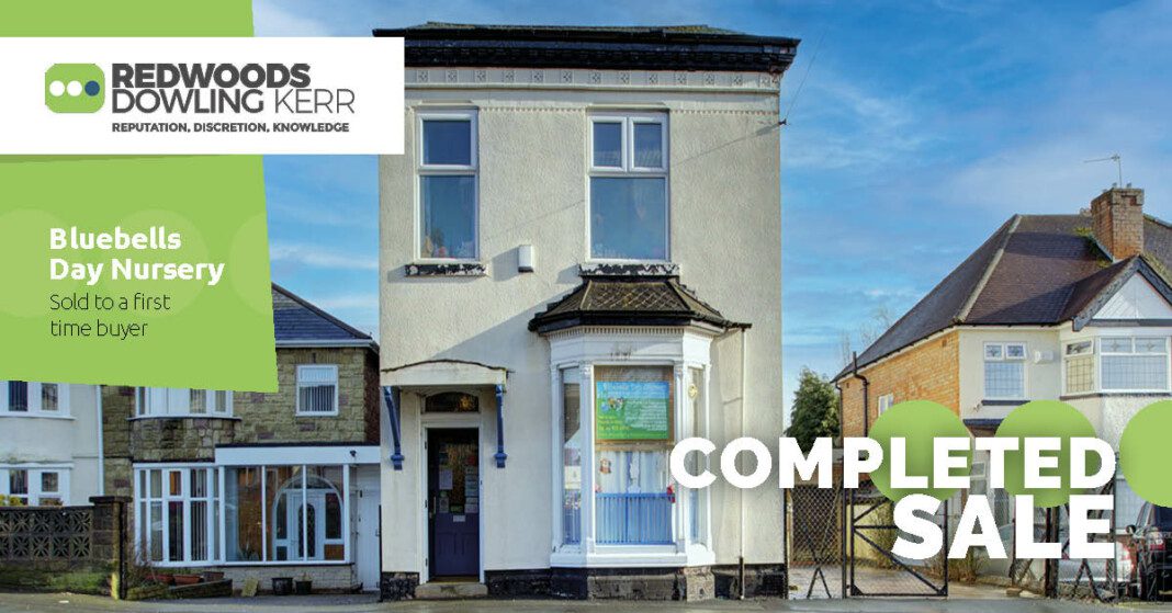 Bluebells Day Nursery sold to First Time Buyers