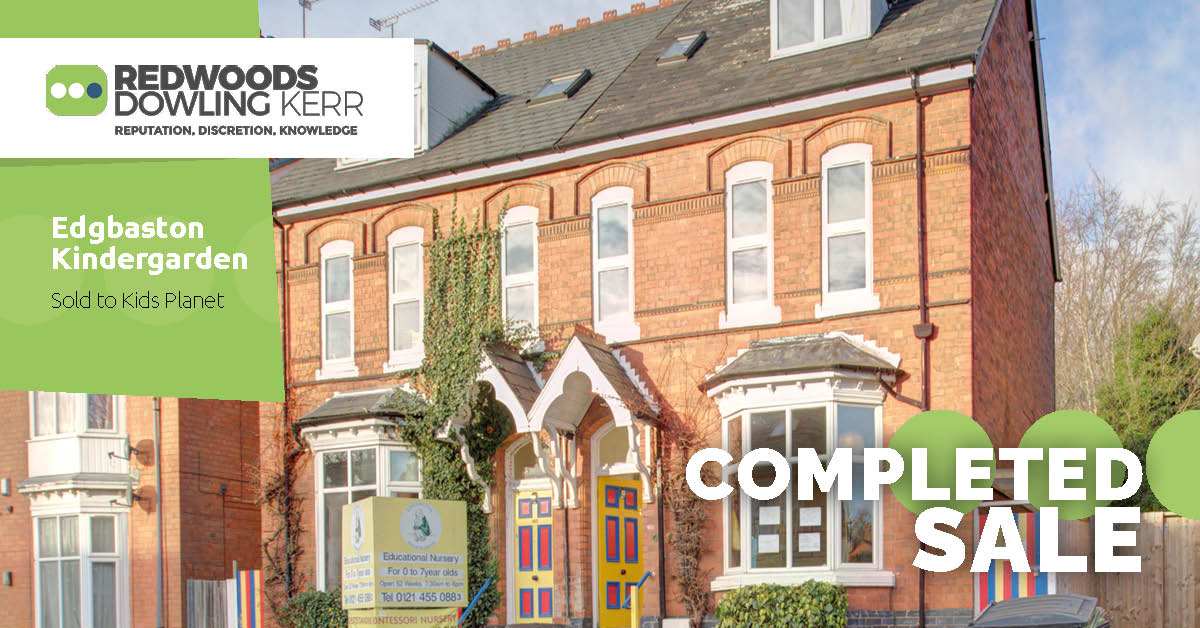 Edgbaston Kindergarten sold to Kids Planet Day Nurseries